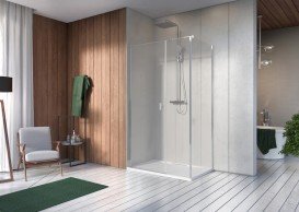 Душові двері Radaway Nes KDS I 120 ліва профіль хром прозоре скло 10023120-01-01L