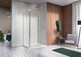 Душові двері Radaway Nes KDS II 120 права профіль хром прозоре скло 10033120-01-01R