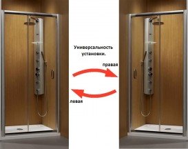 Душевая дверь Radaway Premium Plus DWJ 140 профиль хром прозрачное стекло 33323-01-01N