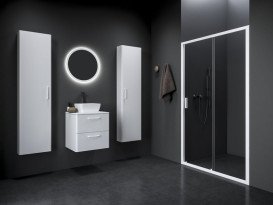 Душевая дверь Ravak Blix II NBLDP2-120 раздвижная профиль белый матовый стекло transparent 0PMG0E00Z1