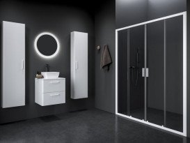 Душові двері Ravak Blix II NBLDP4-190 розсувні профіль білий матовий скло transparent 0YML0E00Z1