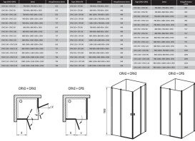 Душевая дверь Ravak Chrome CRV2-100 распашная профиль черный стекло transparent 1QVA0300Z1