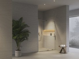 Душевая дверь Ravak Roll RODP 2-120 раздвижная профиль полированный алюминий стекло transparent X08VG0C00Z1