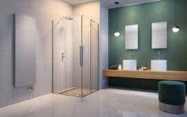 Душові двері з пристінком (ліва частина кабіни) Radaway Furo KDD 110х200 см розсувна хром/прозоре скло 10105110-01-01L