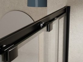 Душевая кабина Besco Modern 80х80 см профиль черный матовый/стекло прозрачное MKB-80-190-C