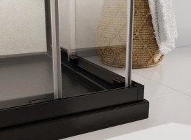 Душевая кабина Besco Modern 90х90 см профиль черный матовый/стекло прозрачное MKB-90-190-C