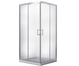 Душова кабіна Besco Modern 90х90 см профіль хром/скло матове MK-90-185-M