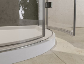 Душова кабіна Besco Viva 90х90 см профіль хром/скло прозоре VP-90-195-C