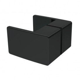 Душова кабіна чверть кола Volle De la Noche 90х90 см профіль чорний скло прозоре 10-40-192black