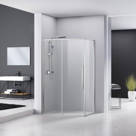 Душевая кабина Eger A Lany 120х80 профиль алюминий хром прозрачное стекло 599-550