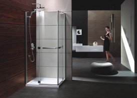 Душевая кабина Eger Rubik 100х100 квадратная профиль алюминий хром прозрачное стекло 599-334/1