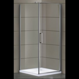 Душевая кабина Eger Rudas 90х90 профиль алюминий хром прозрачное стекло 599-001/1L/R