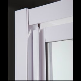 Душевая кабина Eger Frida 90х90 квадратная профиль алюминий белый стекло прозрачное с декором Frizek 599-151-15