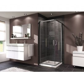 Душова кабіна Huppe X1 90х90 см сатиновий профіль/прозоре скло 140103.069.322