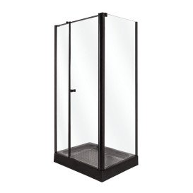 Душова кабіна Insana Riccarda 100x80 см профіль чорний/скло прозоре А0051348