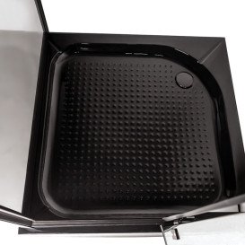 Душова кабіна Insana Chiara 90x90 см профіль чорний/скло прозоре А0051352