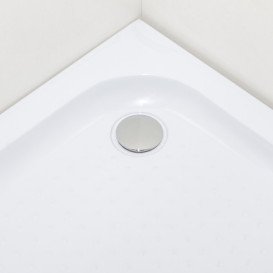 Душова кабіна Insana LAMIJA біла 90x90 профіль браш/рифлене скло А0048477