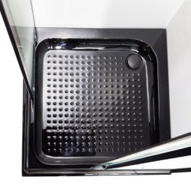 Душова кабіна Insana LAMIJA black 90x90 профіль чорний/рифлене скло А0048476