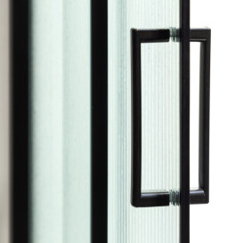 Душова кабіна Insana LAMIJA black 90x90 профіль чорний/рифлене скло А0048476