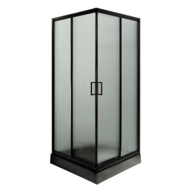 Душова кабіна Insana LAMIJA black 90x90 профіль чорний/рифлене скло А0048476