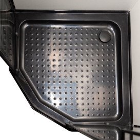 Душевая кабина Insana Mira Black P 92/5 B LN 90x90 см профиль черный/стекло с рисунком А0048480