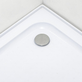 Душевая кабина Insana Mira White P 92/5 W LN 90x90 см профиль браш/стекло с рисунком А0048481