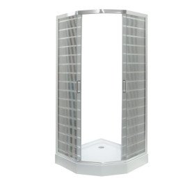 Душевая кабина Insana Mira White P 92/5 W LN 90x90 см профиль браш/стекло с рисунком А0048481