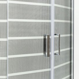 Душевая кабина Insana Mira White P 92/5 W LN 90x90 см профиль браш/стекло с рисунком А0048481