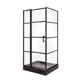 Душова кабіна Insana Patricia 100x80 см профіль чорний/скло прозоре А0051354