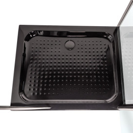 Душова кабіна Insana Patricia 100x80 см профіль чорний/скло прозоре А0051354