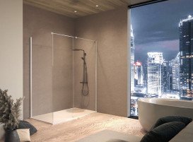 Душевая кабина Kolpa San Calypso WIN 160X90-UNI SBR профиль серебро/прозрачное стекло Clean Coat 517650