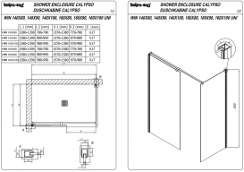 Душевая кабина Kolpa San Calypso WIN 160X100-UNI SBR профиль серебро/прозрачное стекло Clean Coat 517660