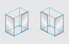 Душевая кабина Kolpa San Calypso WIN 160X90-UNI B профиль черный/прозрачное стекло Clean Coat 517710