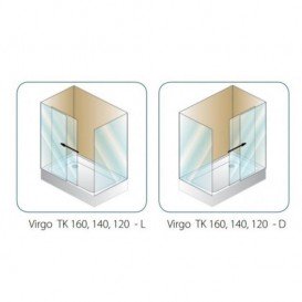 Душевая кабина Kolpa San Virgo Uni TK 120X90/K профиль хром/прозрачное стекло 513200