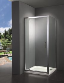 Душевая кабина Primera Frame распашная 90х90 хром/прозрачное стекло SHRC56906