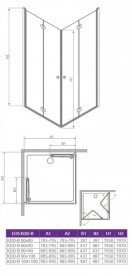 Душевая кабина Radaway Eos KDD-B 100х90 см без порога хром прозрачное стекло 37353-01-01NB