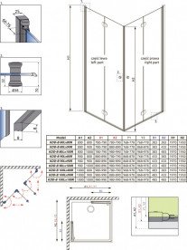 Душевая кабина Radaway Eos KDD-B распашная правая 100х90 см хром/прозрачное стекло 137353-01-01R