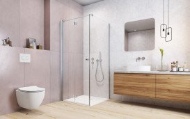 Душевая кабина Radaway Eos KDJ-B распашная левая 80Lх100 см хром/прозрачное стекло 137443-01-01L