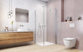 Душова кабіна Radaway Eos KDJ-B розстібна права 90Rх90 см хром/прозоре скло 137403-01-01R