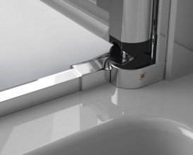 Душова кабіна Radaway Eos KDS I орна 100Lх80 см хром/прозоре скло 137550-01-01L