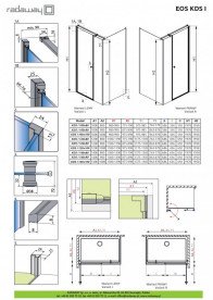 Душова кабіна Radaway Eos KDS I права 140Rх90 см хром/прозоре скло 137557-01-01R