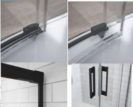 Душевая кабина Radaway Idea Black PDD 90x90 чёрный профиль/прозрачное стекло 387139-01-01+387140-54-01