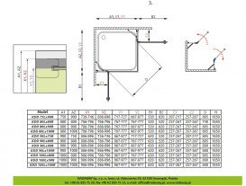 Душова кабіна Radaway Torrenta KDD 90Rx80L профіль хром скло карре 32777-01-10NR
