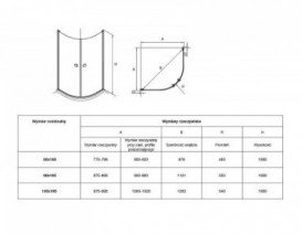 Душова кабіна Roca Capital Rondo 90х90 без нерухомих бічних стінок профіль алюміній хром прозоре скло AM4209012M