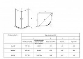 Душова кабіна Roca Capital Rondo 80х80 без нерухомих бічних стінок профіль алюміній хром прозоре скло AM4208012M