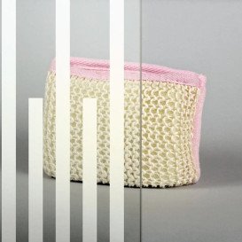 Душова кабіна Sansa 90х90 см профіль сатин/скло прозоре з візерунком SH-90/15