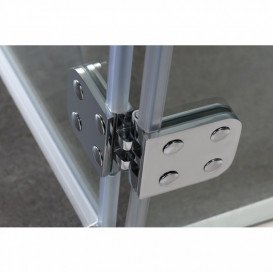 Душевая кабина Volle Benita распашная левая 90х90 см хром/прозрачное стекло 10-22-905L glass