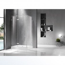Душова кабіна Volle Nemo орні ліва 120х80 см дзеркальний хром/прозоре скло 10-22-171Lglass