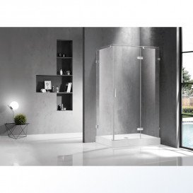 Душова кабіна Volle Nemo розпашна права 120х80 см дзеркальний хром/прозоре скло 10-22-171Rglass