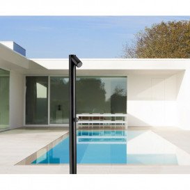 Душевая колонна Ama уличная на солнечной батарее нержавеющая сталь черный SO2300